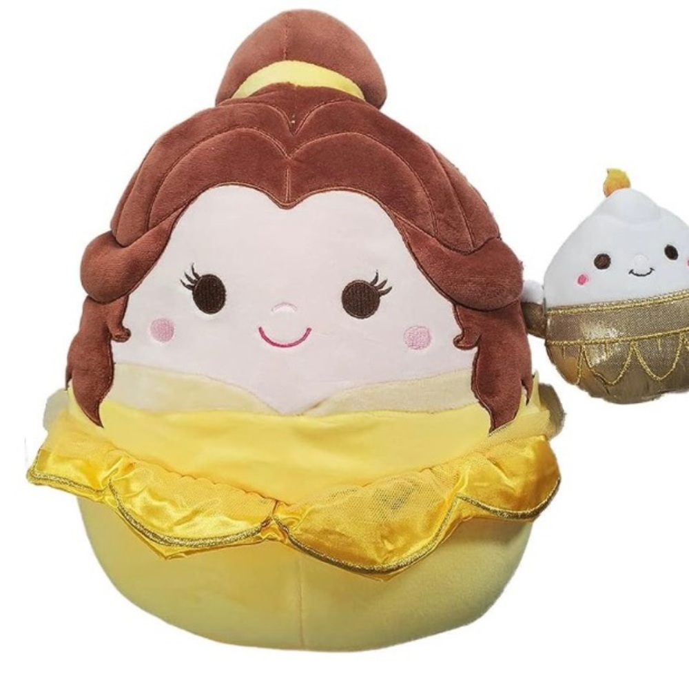 Disney Princess Belle & Lumiere from Beauty & The Beast Squishmallows NWT